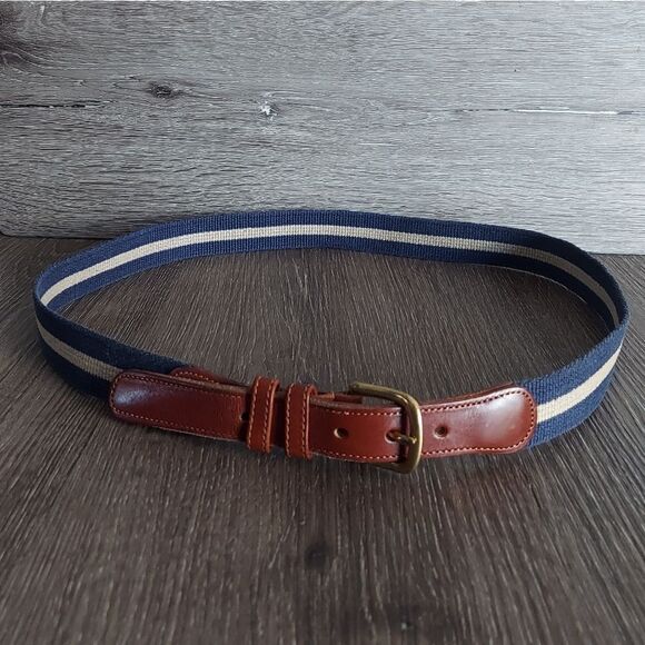 Coach Leather and Linen Belt 38 - Picture 1 of 5